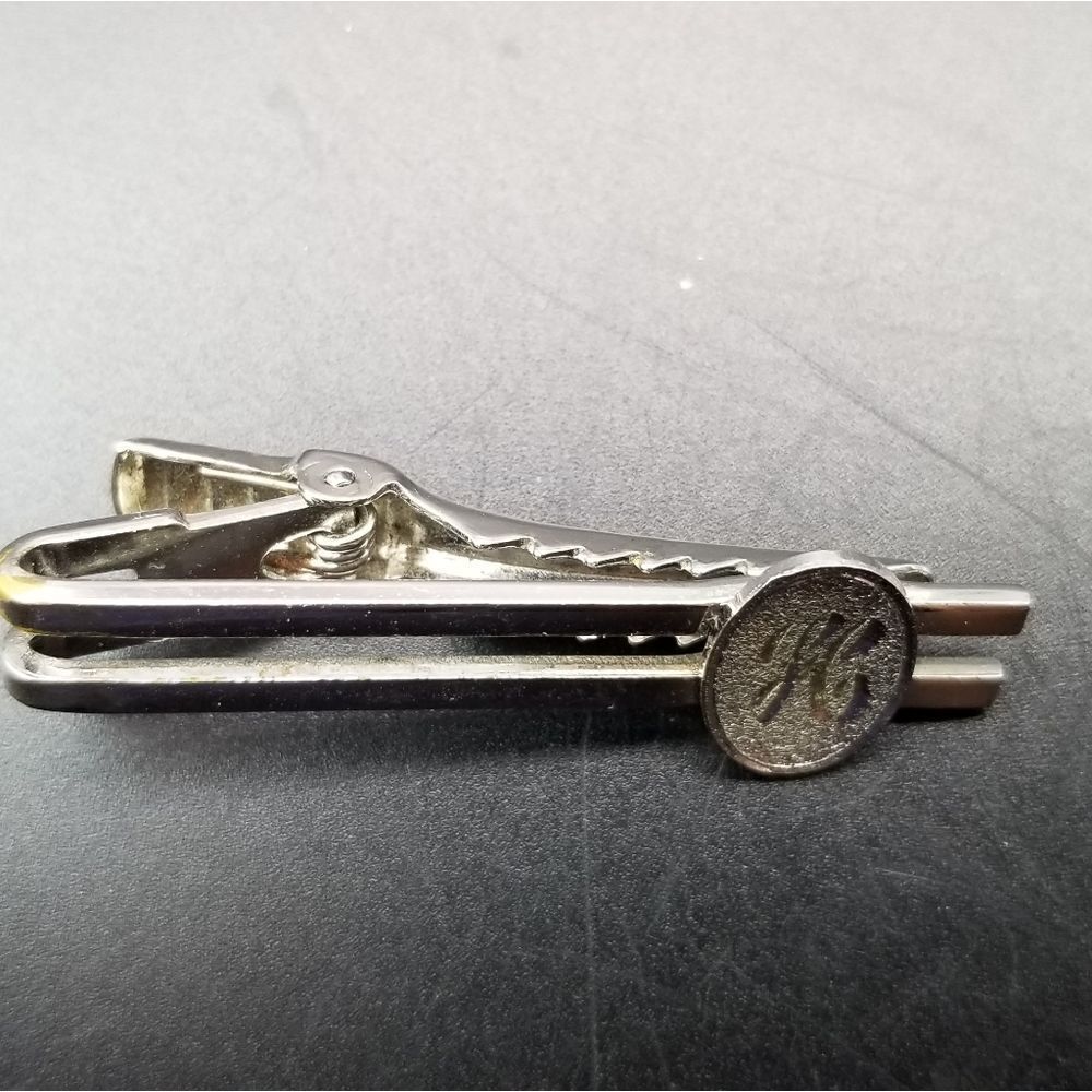 H initial tie clip crystal sparkle. Misc. - Picture 2 of 2
